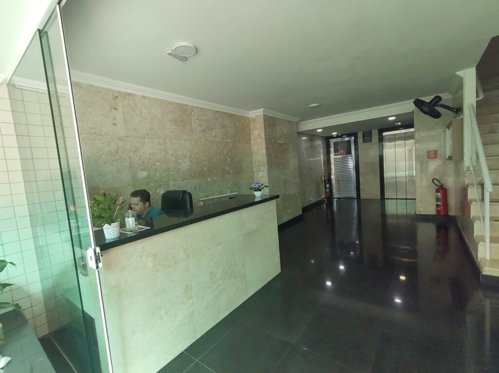recepção prédio praia
